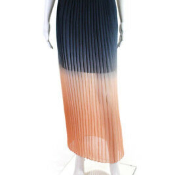 Cynthia Rowley Pleated Ombre Maxi Skirt - Size XS - Picture 4 of 7